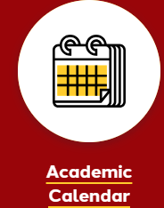 Calender icon on red background